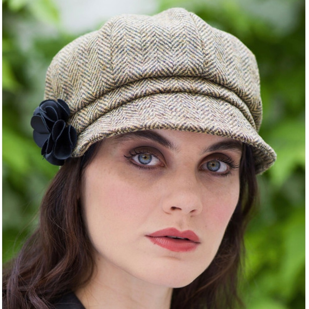 Weavers Of Ireland NWT 100% Wool Women’s Tweed Newsboy Hat